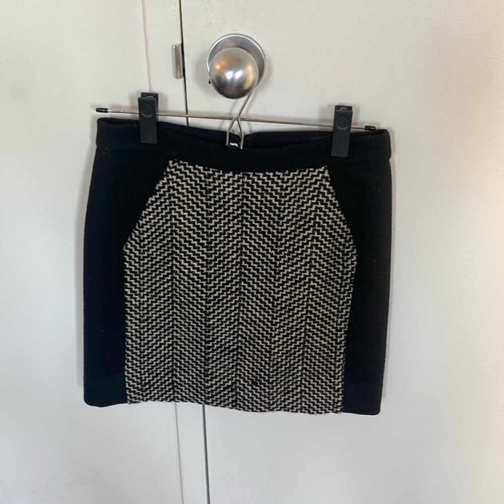 J Crew patterned wool skirt (sz 00)